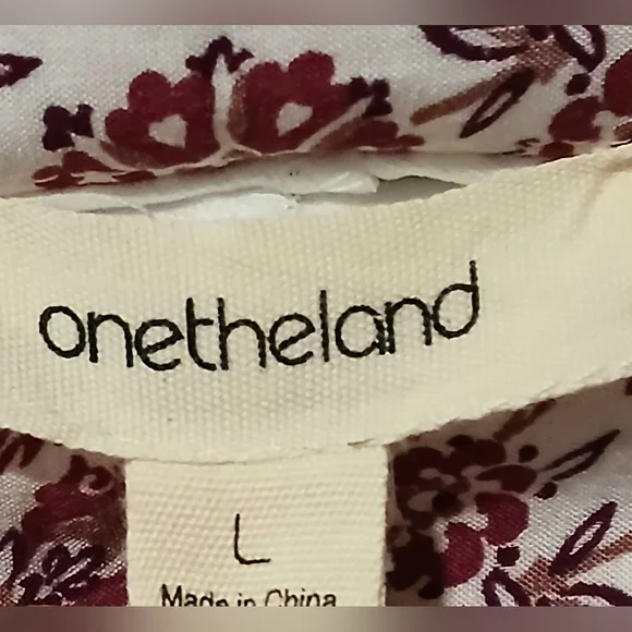 Onetheland Wide Leg Floral Pants - Picture 4 of 4